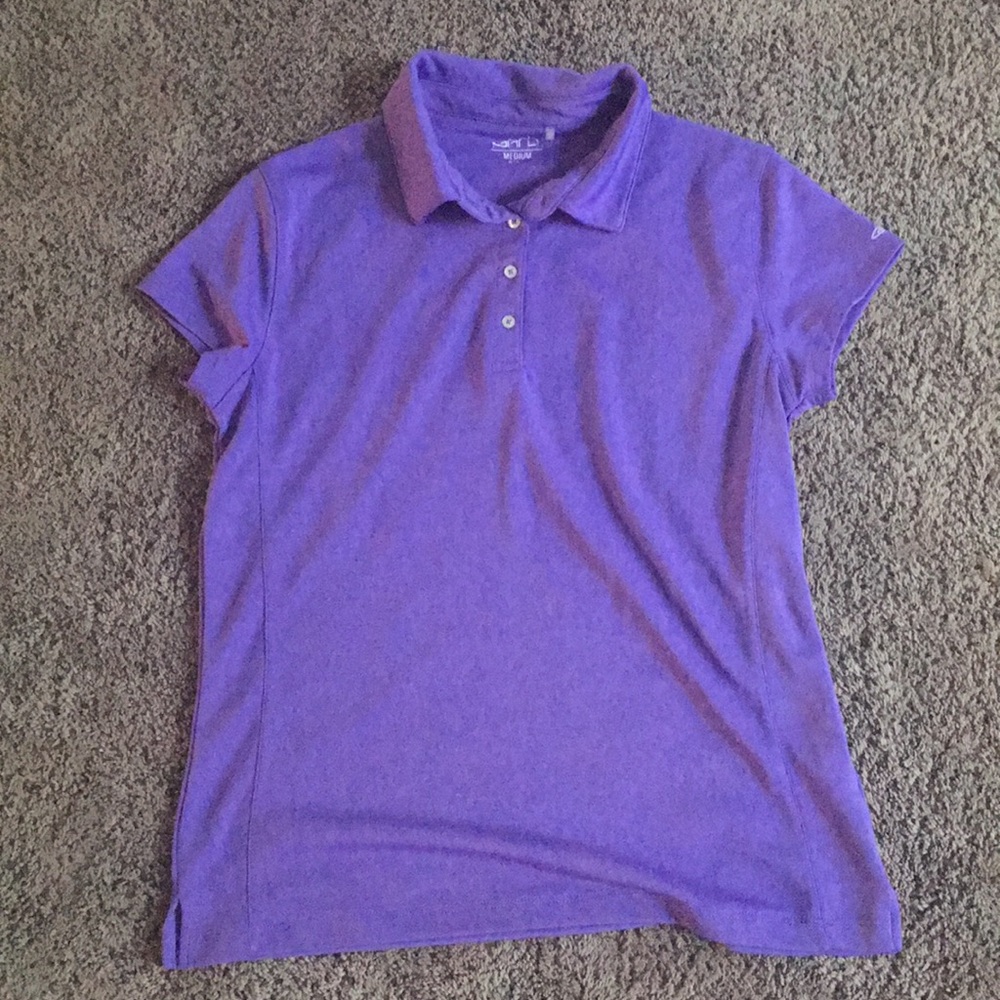 Garb Girls purple golf shirt